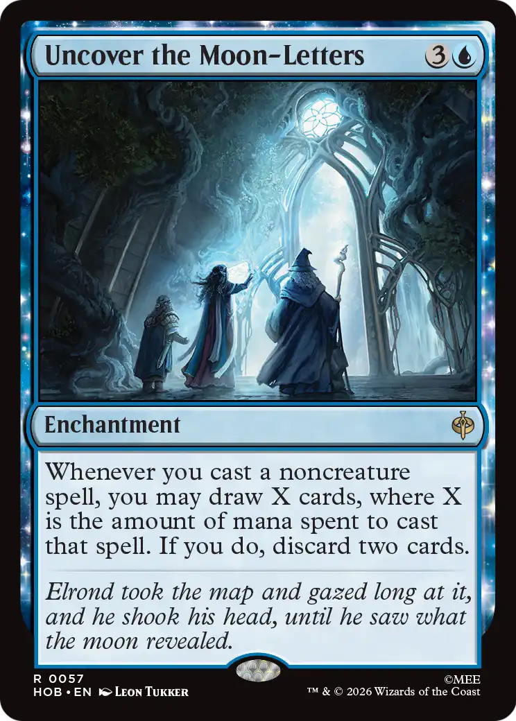 Uncover the Moon-Letters [The Hobbit] | Card Merchant Takapuna