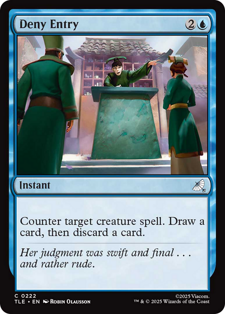 Deny Entry [Avatar: The Last Airbender: Eternal-Legal]