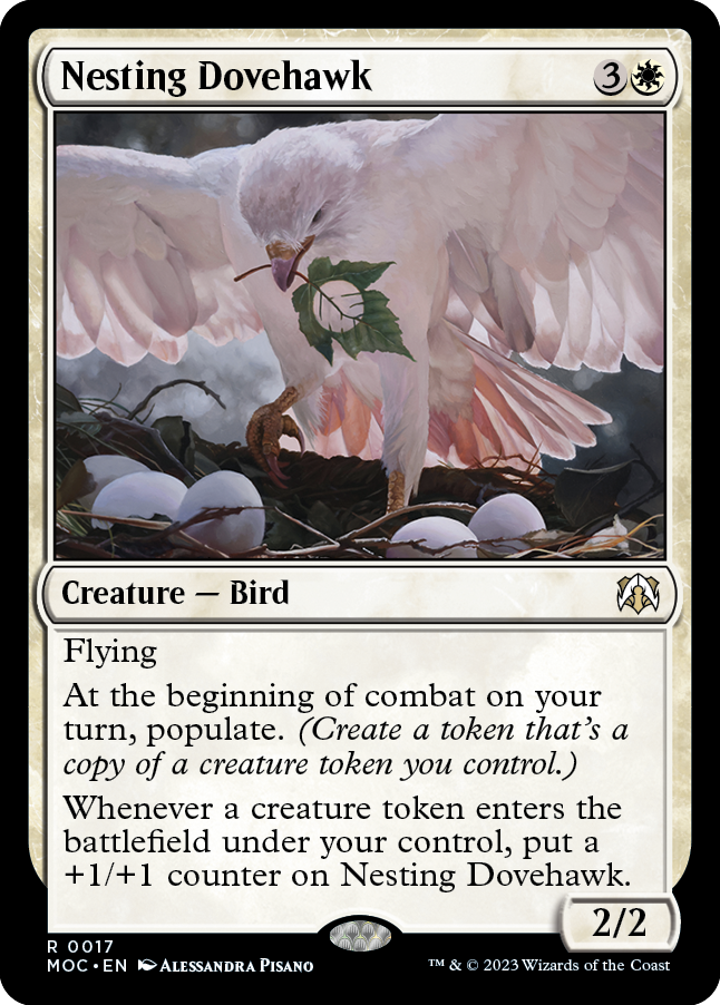 Nesting Dovehawk [March of the Machine Commander] | Card Merchant Takapuna