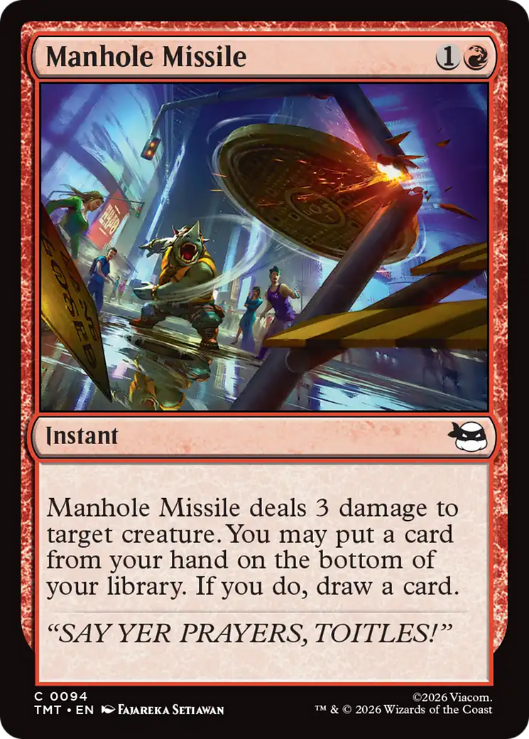 Manhole Missile [Teenage Mutant Ninja Turtles] | Card Merchant Takapuna
