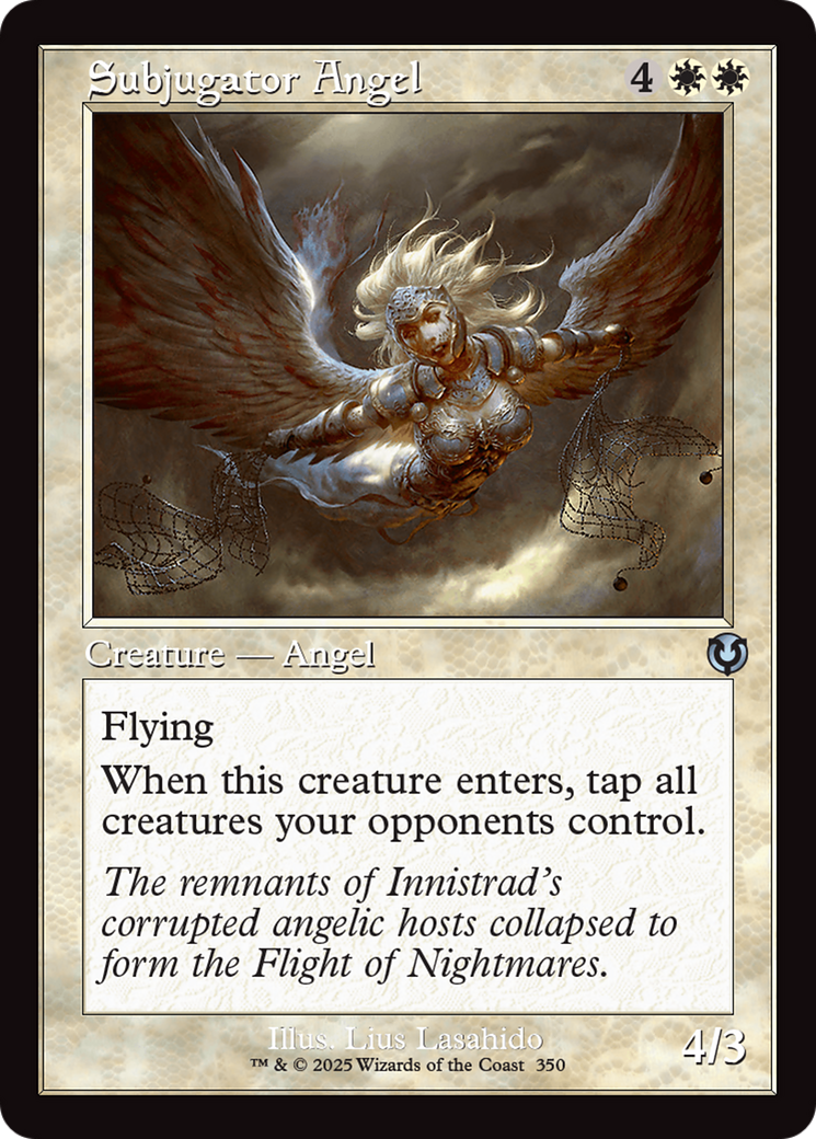 Subjugator Angel (Retro Frame) [Innistrad Remastered] | Card Merchant Takapuna