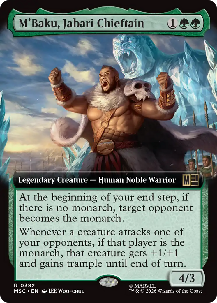M'Baku, Jabari Chieftain (Extended Art) [Marvel Super Heroes Commander] | Card Merchant Takapuna
