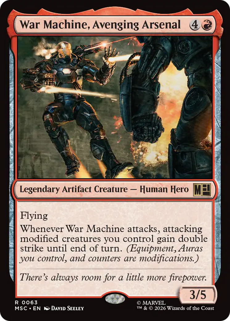 War Machine, Avenging Arsenal [Marvel Super Heroes Commander] | Card Merchant Takapuna