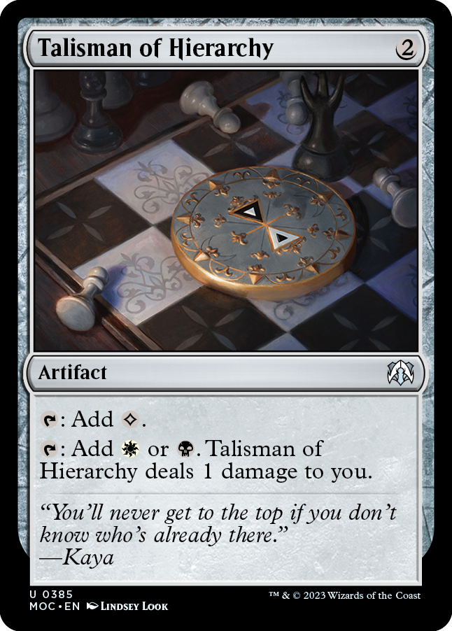 Talisman of Hierarchy [March of the Machine Commander] | Card Merchant Takapuna
