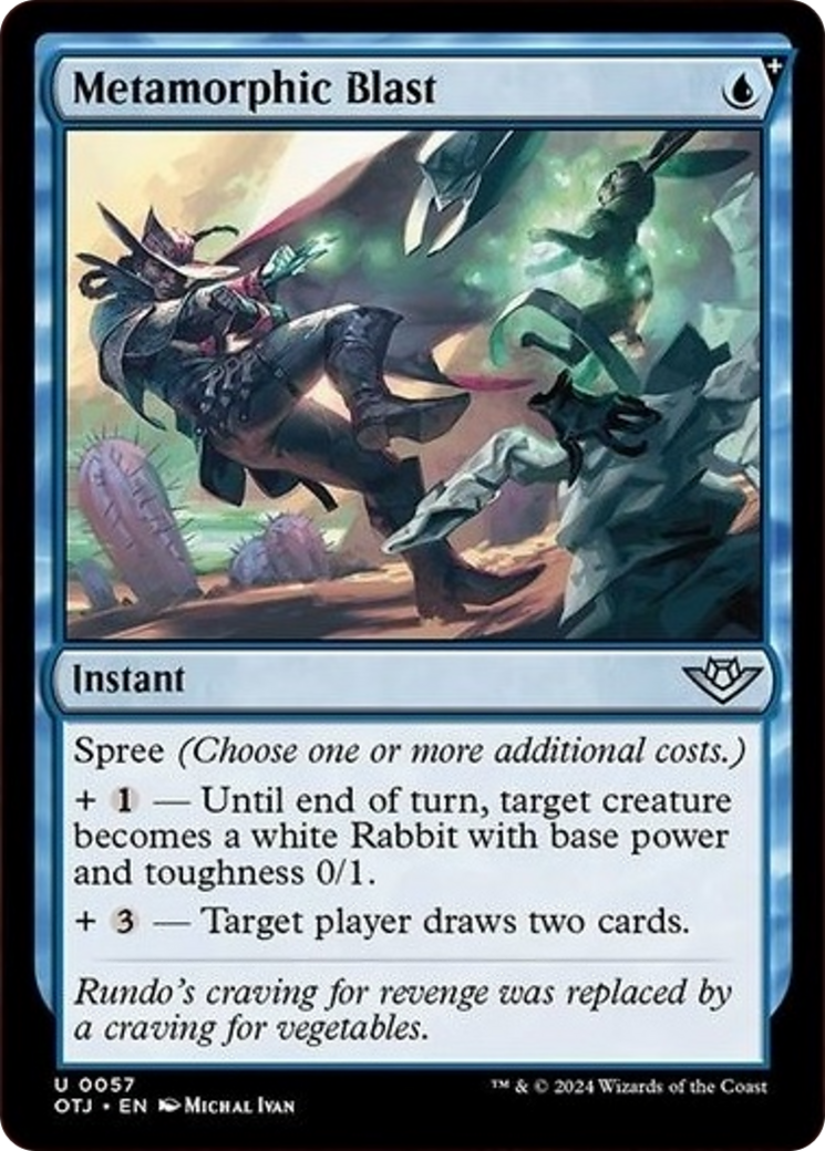 Metamorphic Blast [Outlaws of Thunder Junction] | Card Merchant Takapuna