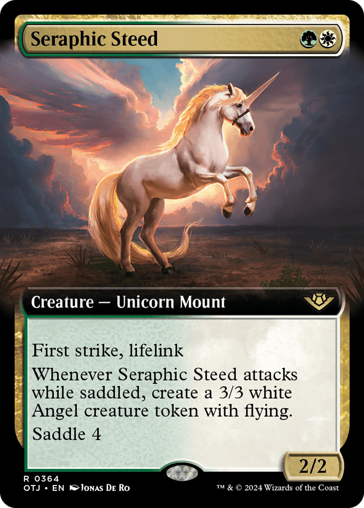 Seraphic Steed (Extended Art) [Outlaws of Thunder Junction] | Card Merchant Takapuna