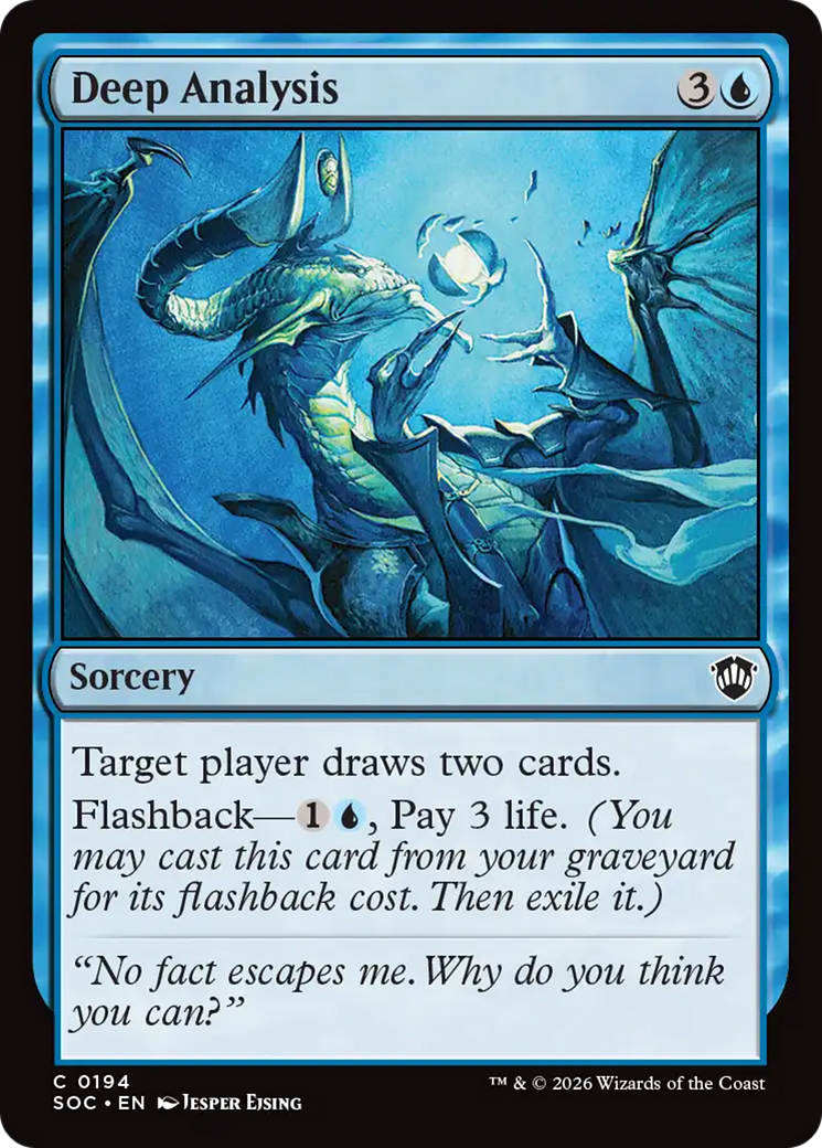 Deep Analysis [Secrets of Strixhaven Commander] | Card Merchant Takapuna