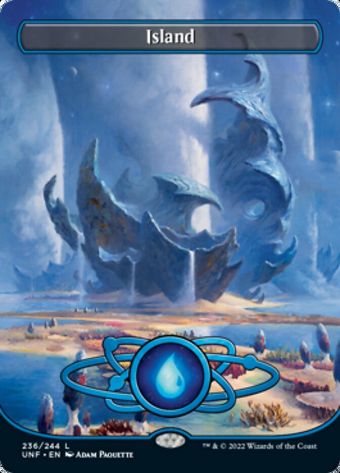 Island (236) (Planetary Space-ic Land) [Unfinity] | Card Merchant Takapuna