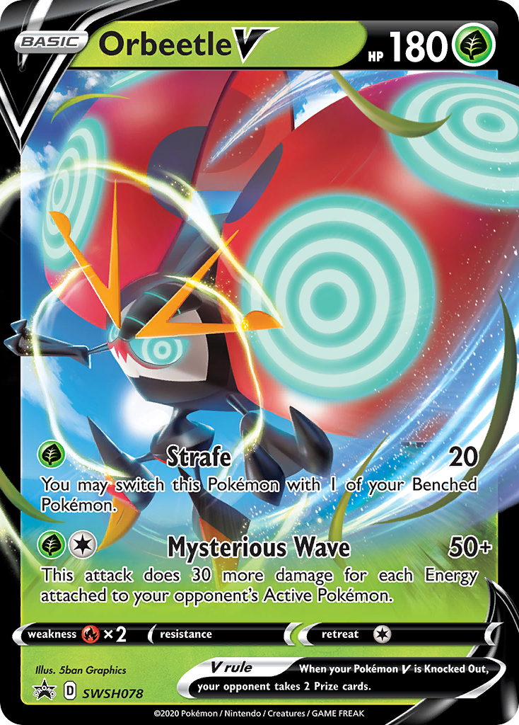 Orbeetle V (SWSH078) (Jumbo Card) [Sword & Shield: Black Star Promos] | Card Merchant Takapuna