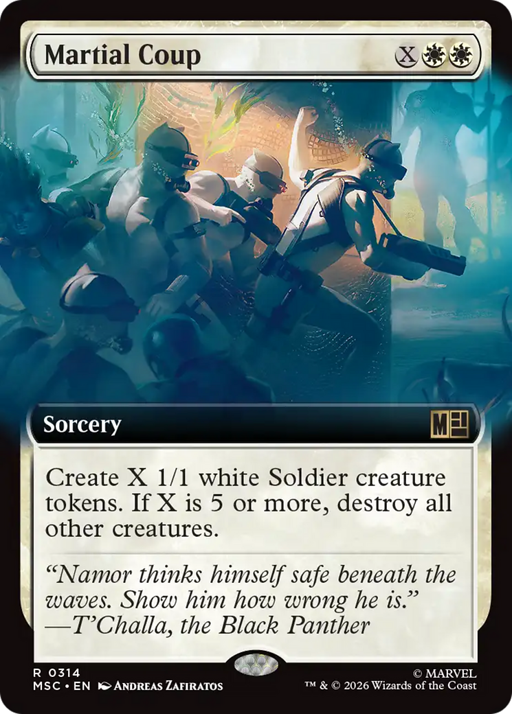 Martial Coup (Extended Art) [Marvel Super Heroes Commander] | Card Merchant Takapuna