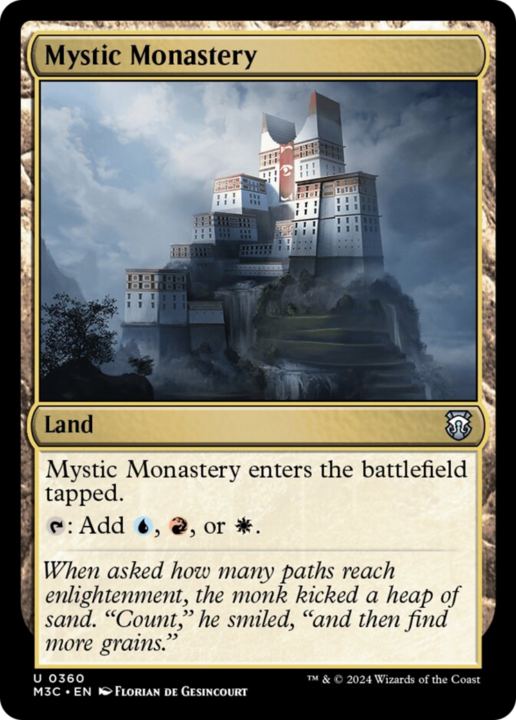 Mystic Monastery (Ripple Foil) [Modern Horizons 3 Commander] | Card Merchant Takapuna