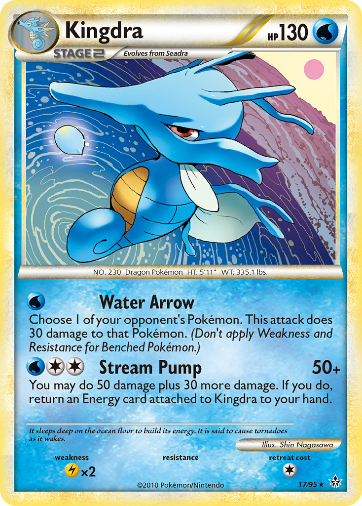Kingdra (17/95) [HeartGold & SoulSilver: Unleashed] | Card Merchant Takapuna
