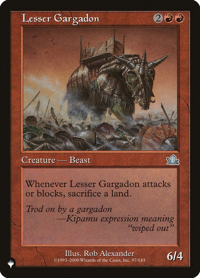 Lesser Gargadon [The List] | Card Merchant Takapuna