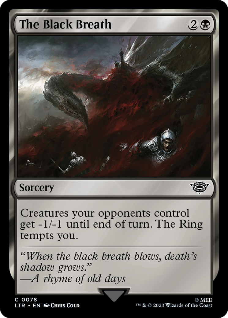 The Black Breath [The Lord of the Rings: Tales of Middle-Earth] | Card Merchant Takapuna