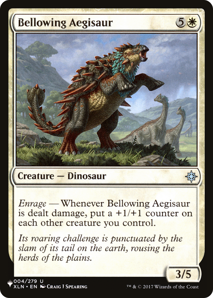 Bellowing Aegisaur [The List] | Card Merchant Takapuna