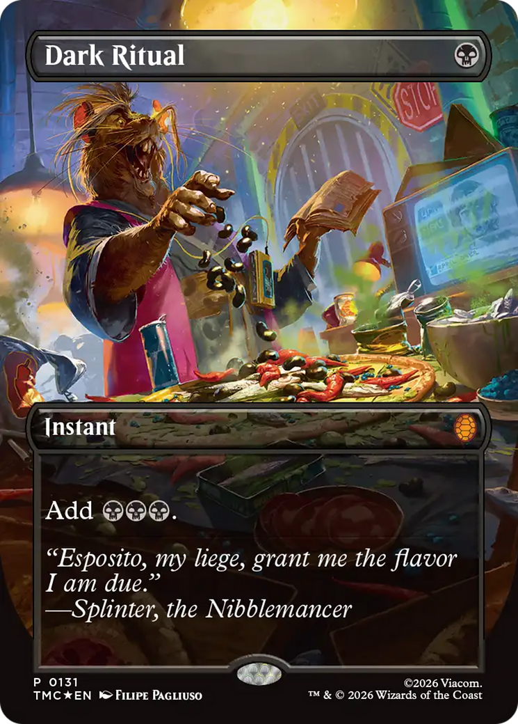 Dark Ritual (Borderless) [Teenage Mutant Ninja Turtles Commander] | Card Merchant Takapuna