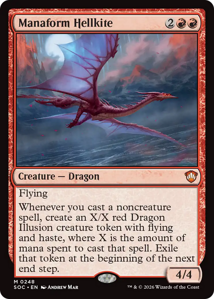 Manaform Hellkite [Secrets of Strixhaven Commander] | Card Merchant Takapuna