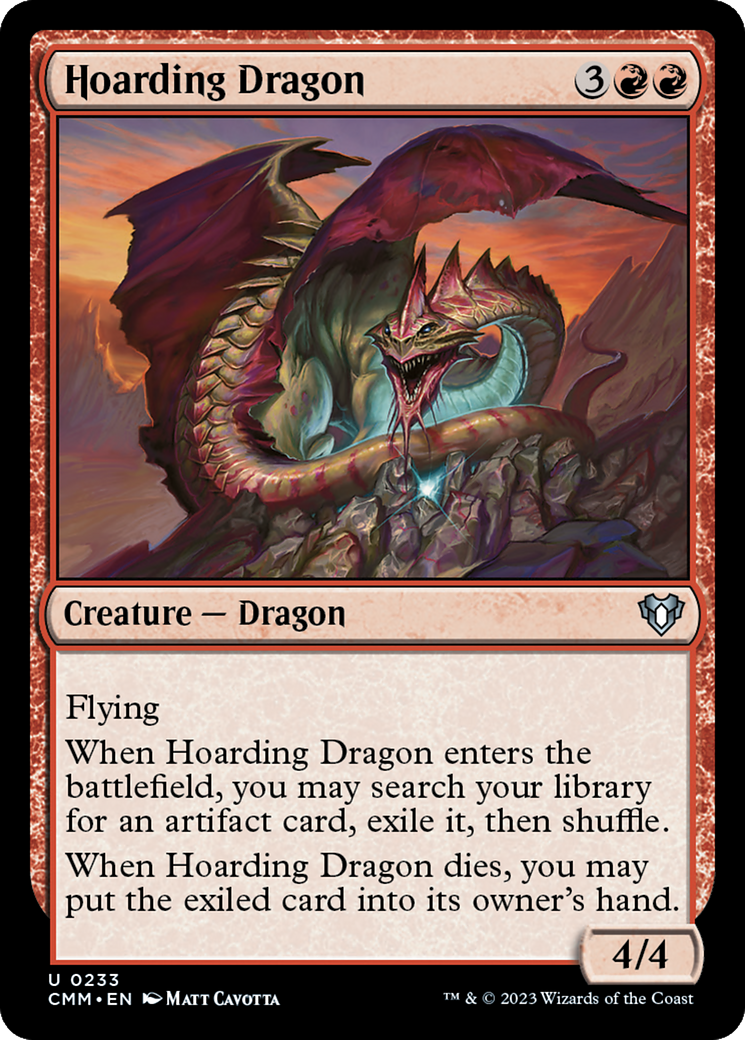 Hoarding Dragon [Commander Masters] | Card Merchant Takapuna