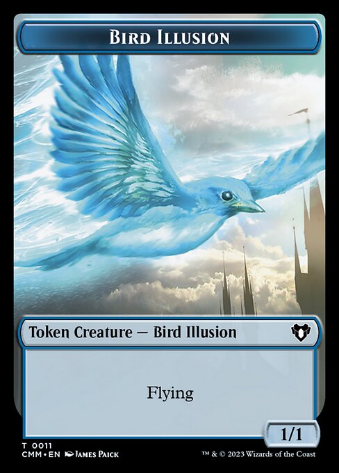 City's Blessing // Bird Illusion Double-Sided Token [Commander Masters Tokens] | Card Merchant Takapuna