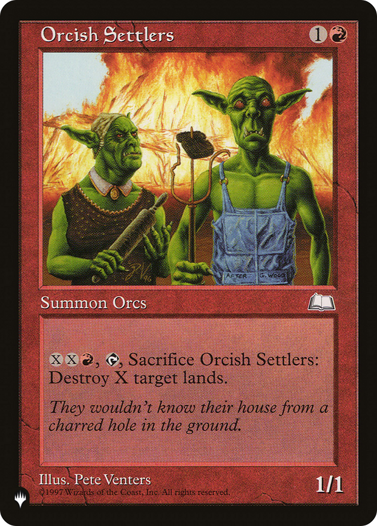 Orcish Settlers [The List] | Card Merchant Takapuna