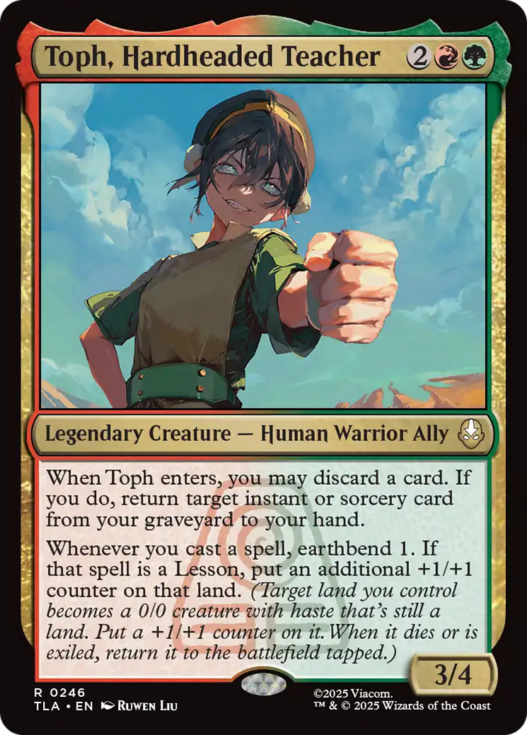 Toph, Hardheaded Teacher [Avatar: The Last Airbender] | Card Merchant Takapuna