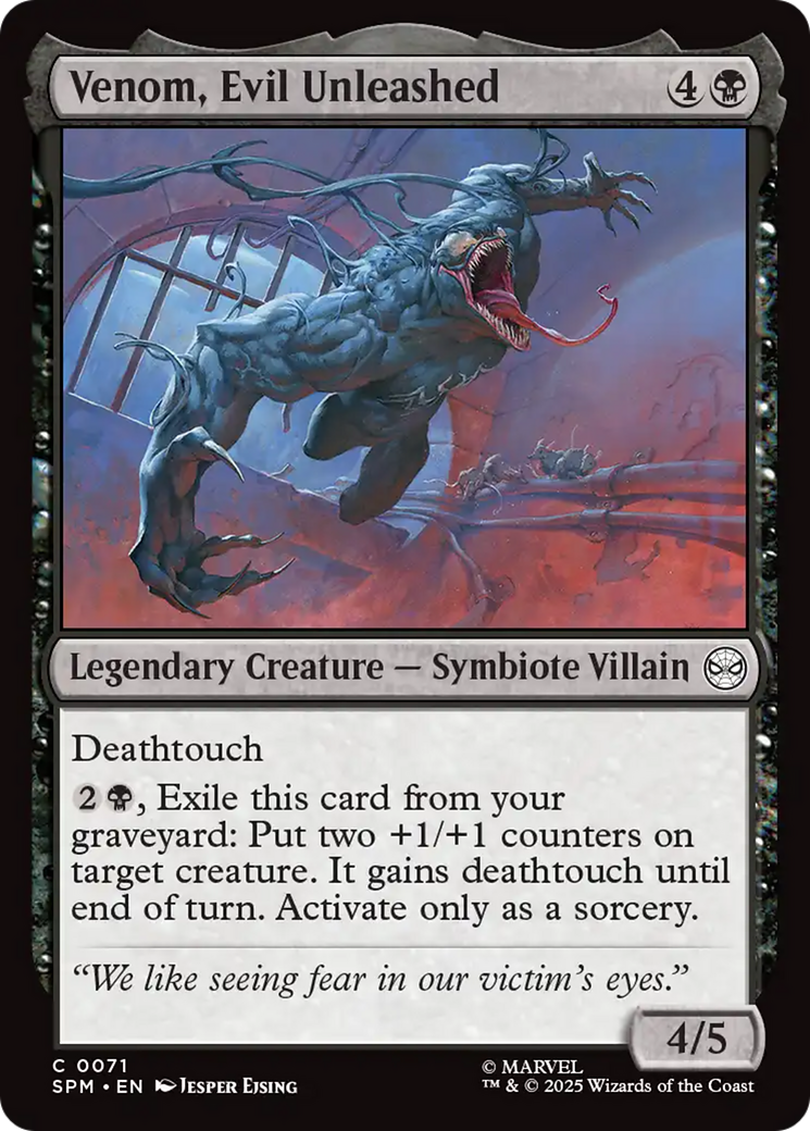 Venom, Evil Unleashed [Marvel's Spider-Man] | Card Merchant Takapuna
