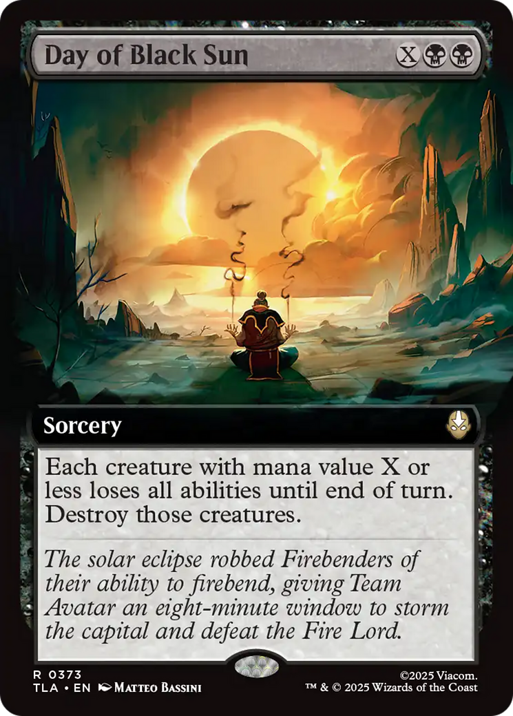 Day of Black Sun (Extended Art) [Avatar: The Last Airbender] | Card Merchant Takapuna