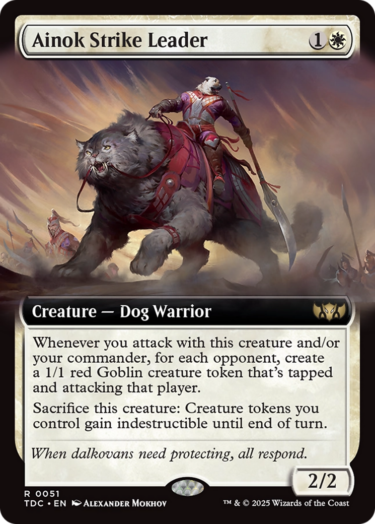 Ainok Strike Leader (Extended Art) [Tarkir: Dragonstorm Commander] | Card Merchant Takapuna
