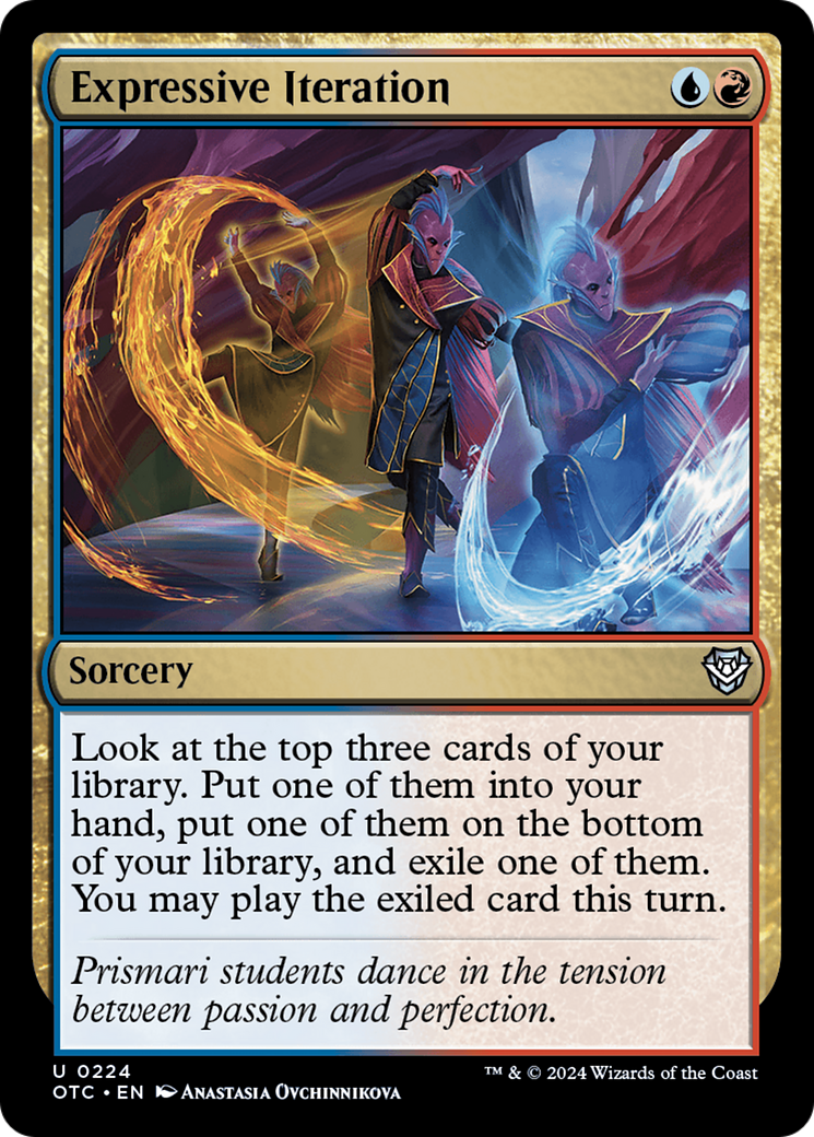 Expressive Iteration [Outlaws of Thunder Junction Commander] | Card Merchant Takapuna