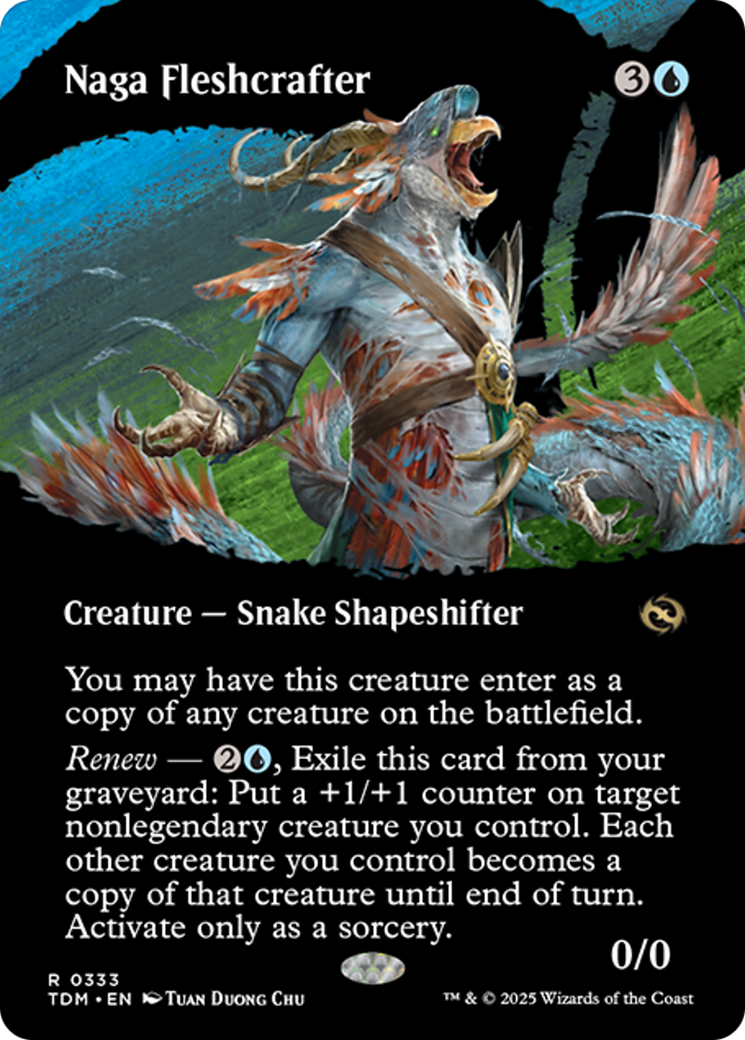 Naga Fleshcrafter (Borderless) [Tarkir: Dragonstorm] | Card Merchant Takapuna