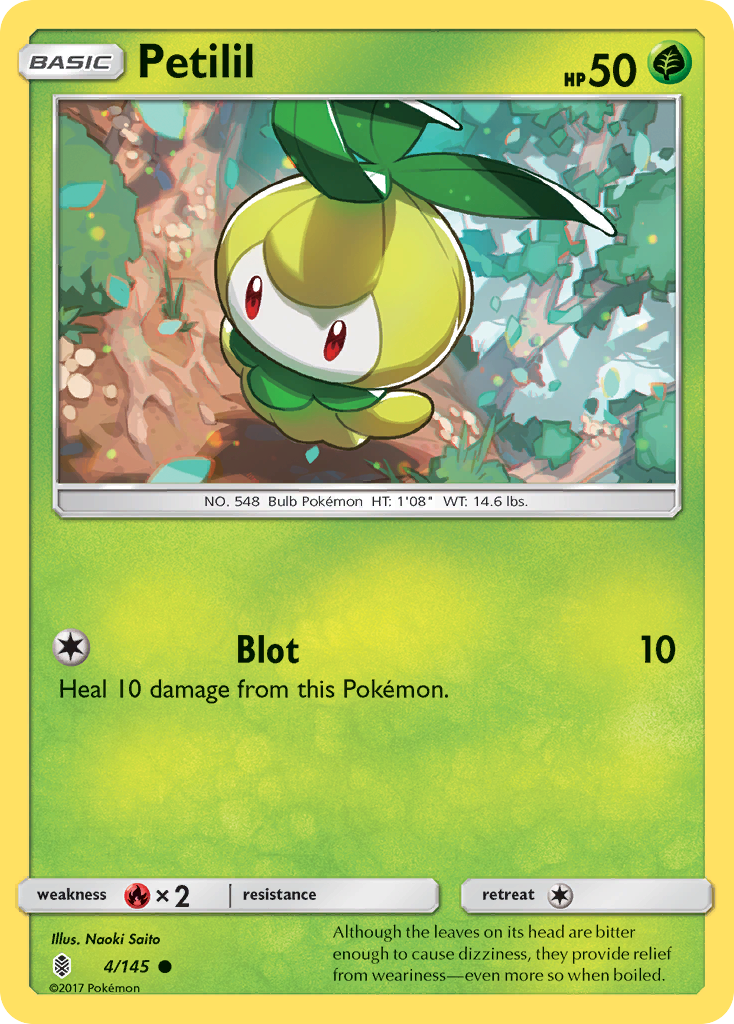 Petilil (4/145) [Sun & Moon: Guardians Rising] | Card Merchant Takapuna