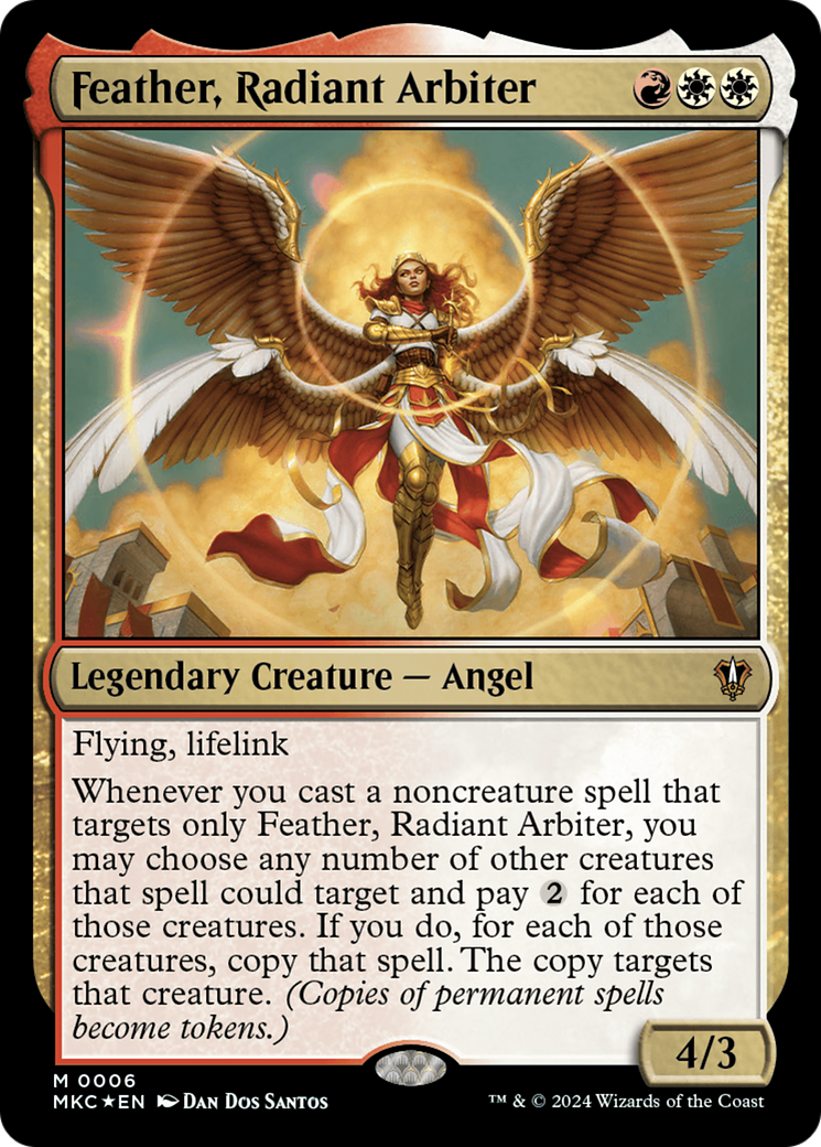Feather, Radiant Arbiter [Murders at Karlov Manor Commander] | Card Merchant Takapuna
