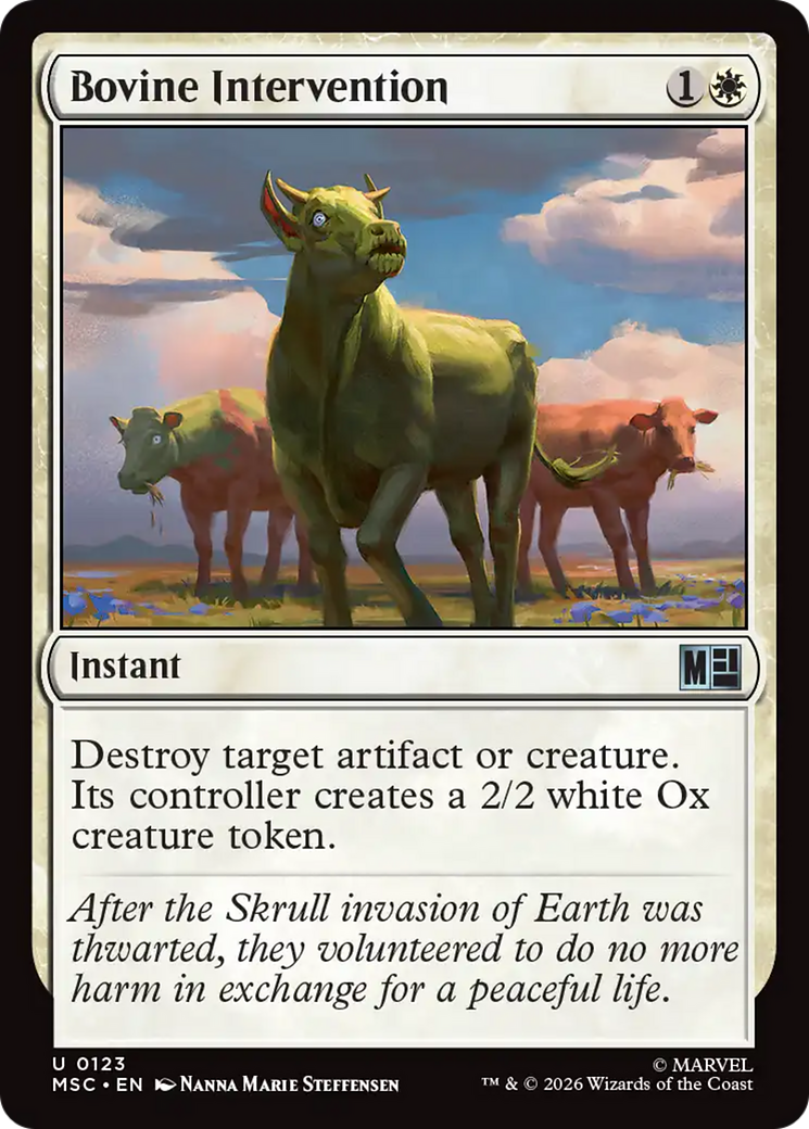 Bovine Intervention [Marvel Super Heroes Commander] | Card Merchant Takapuna