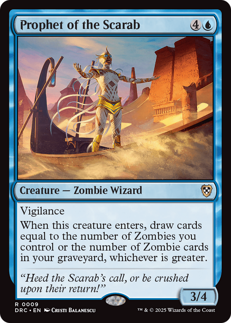 Prophet of the Scarab [Aetherdrift Commander] | Card Merchant Takapuna