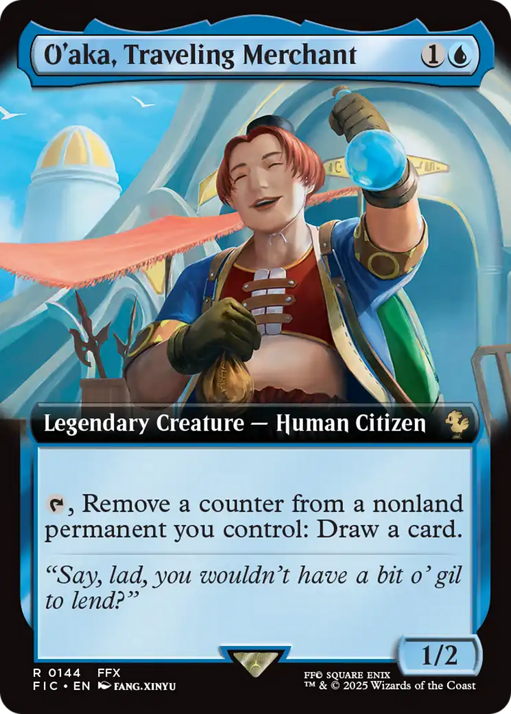 O'aka, Traveling Merchant (Extended Art) [FINAL FANTASY Commander] | Card Merchant Takapuna