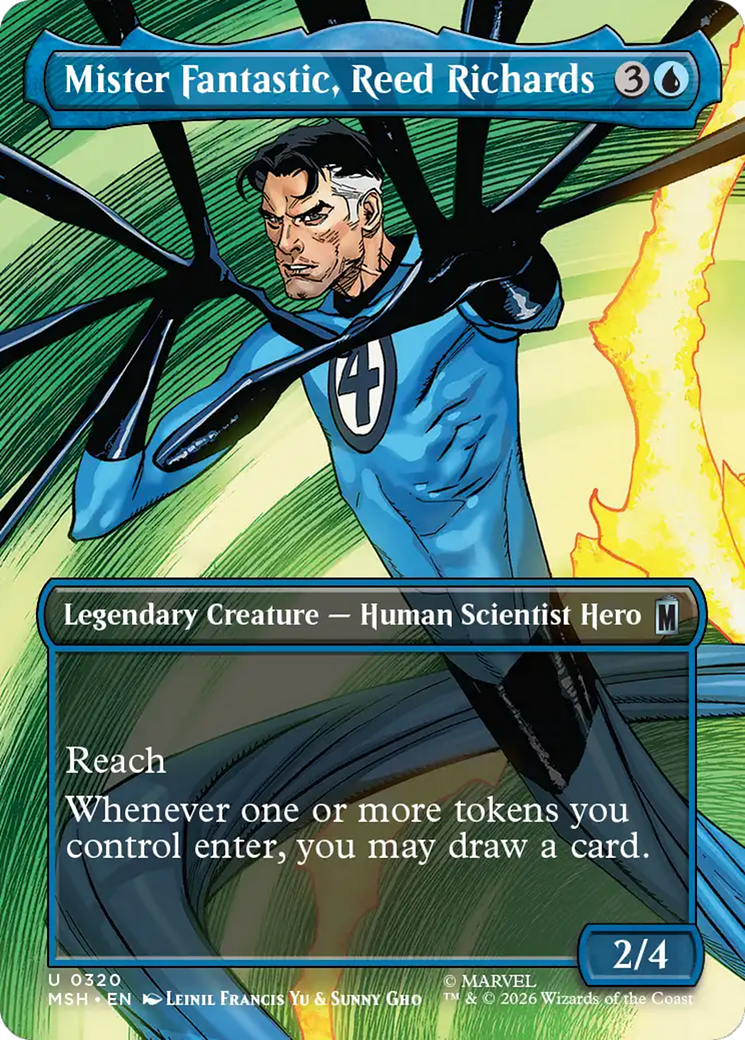 Mister Fantastic, Reed Richards (Borderless) [Marvel Super Heroes] | Card Merchant Takapuna