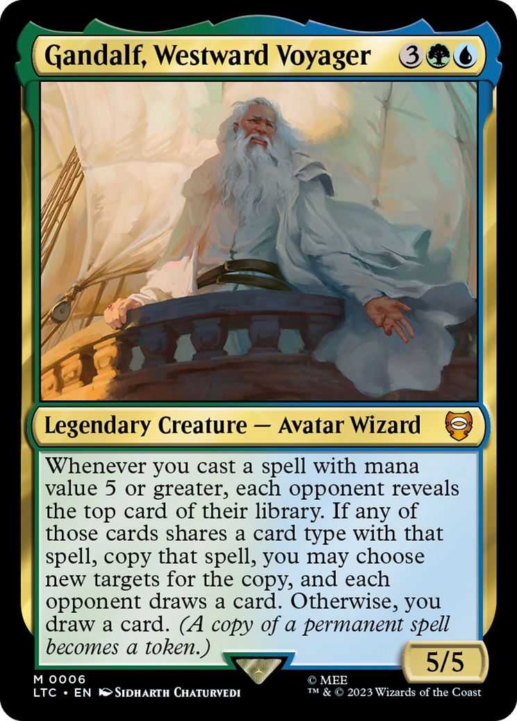 Gandalf, Westward Voyager [The Lord of the Rings: Tales of Middle-Earth Commander] | Card Merchant Takapuna