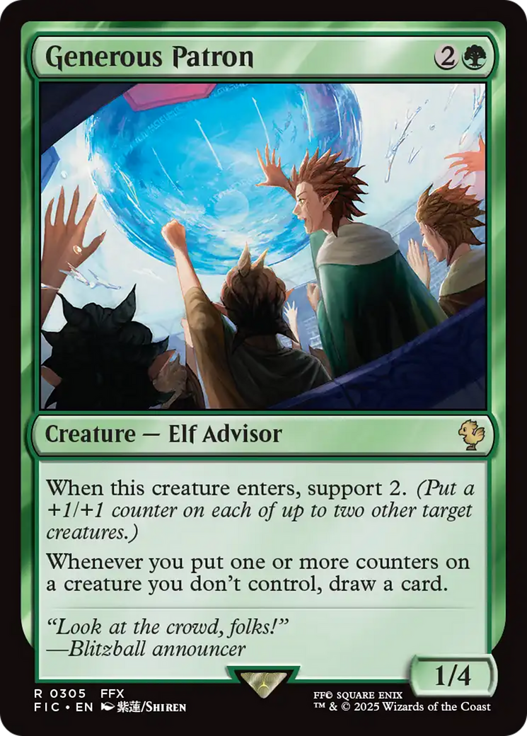 Generous Patron [FINAL FANTASY Commander] | Card Merchant Takapuna
