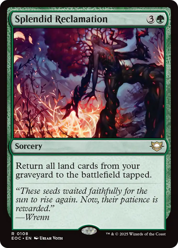 Splendid Reclamation [Edge of Eternities Commander] | Card Merchant Takapuna