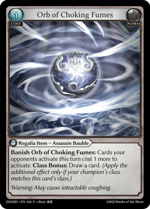 Orb of Choking Fumes (026) [Dawn of Ashes: Starter Decks] | Card Merchant Takapuna