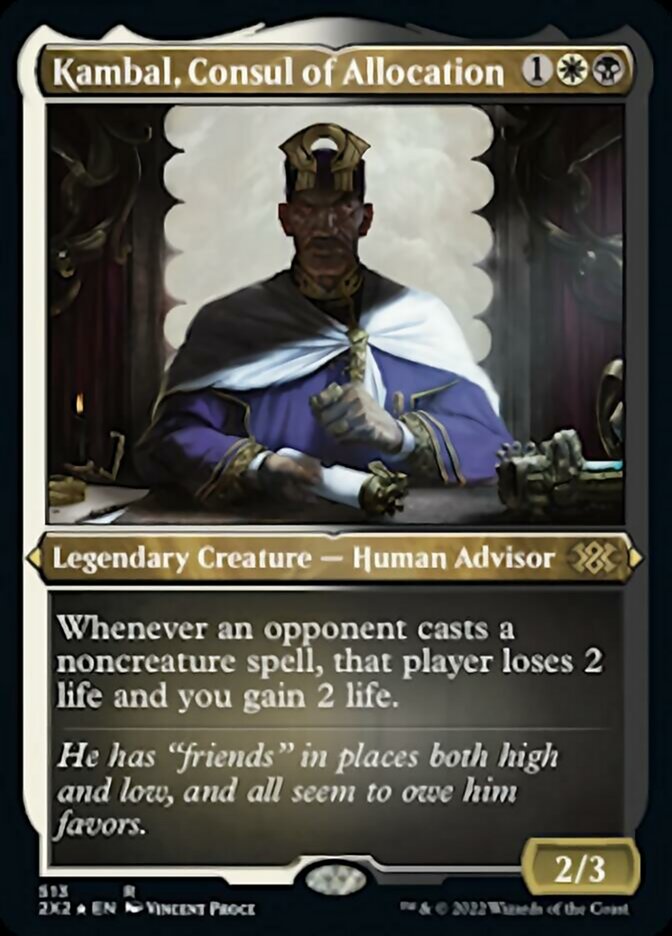 Kambal, Consul of Allocation (Foil Etched) [Double Masters 2022] | Card Merchant Takapuna