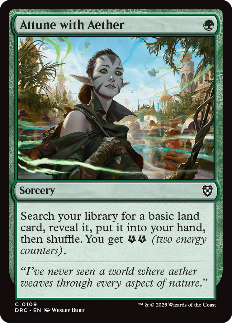 Attune with Aether [Aetherdrift Commander] | Card Merchant Takapuna