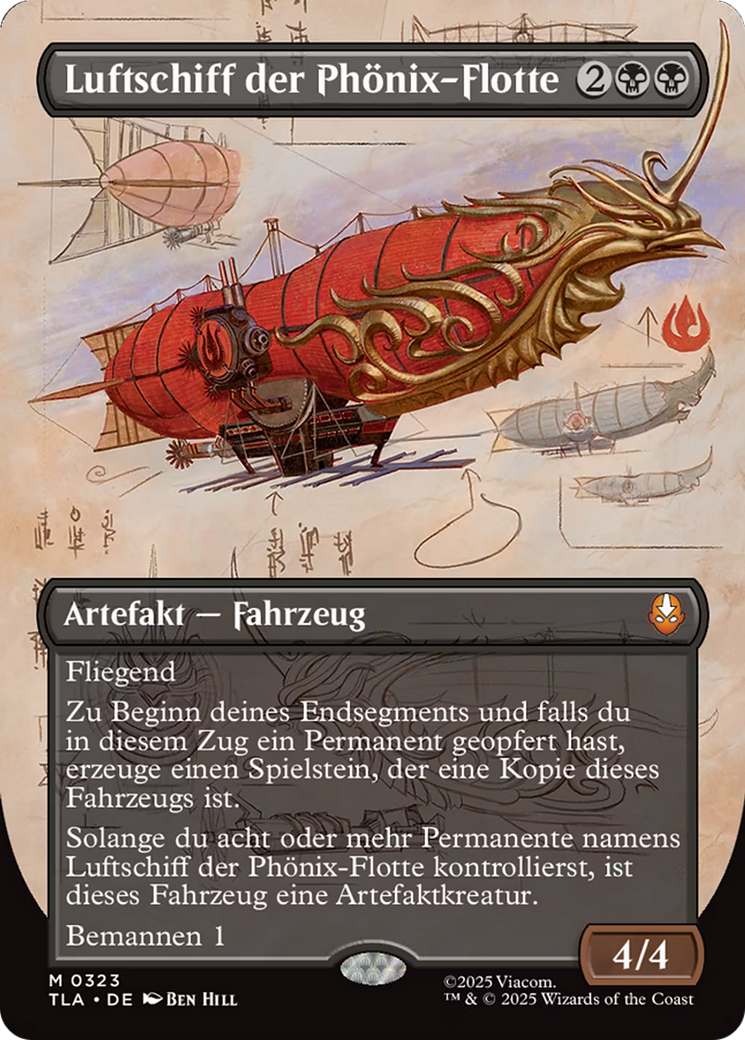 Phoenix Fleet Airship (Borderless) [Avatar: The Last Airbender] | Card Merchant Takapuna