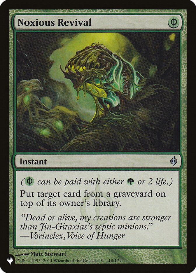 Noxious Revival [The List] | Card Merchant Takapuna