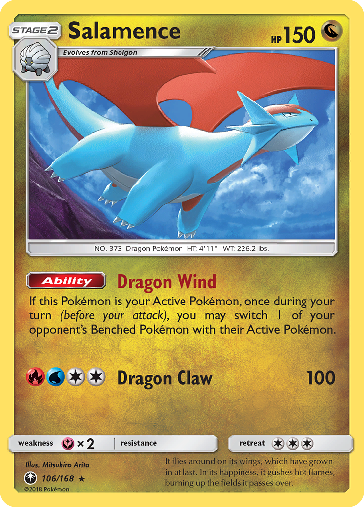 Salamence (106/168) [Sun & Moon: Celestial Storm] | Card Merchant Takapuna
