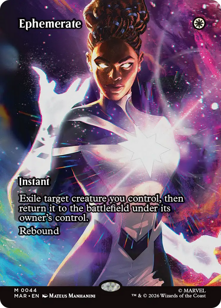 Ephemerate (Borderless) [Marvel Universe: Eternal-Legal] | Card Merchant Takapuna