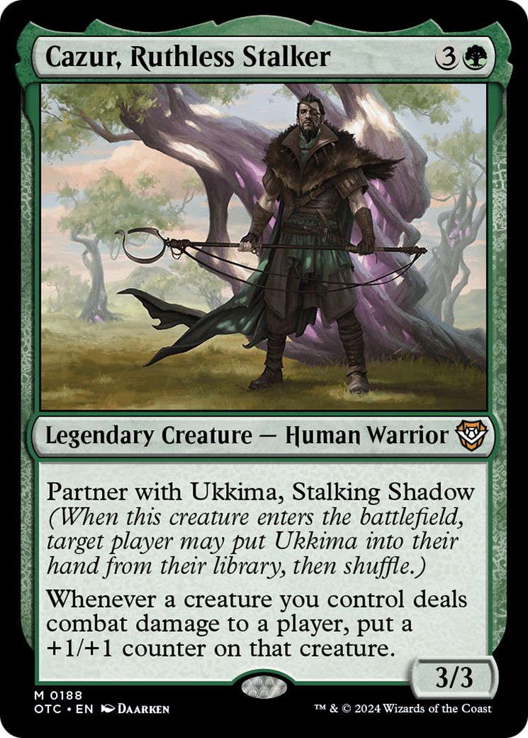 Cazur, Ruthless Stalker [Outlaws of Thunder Junction Commander] | Card Merchant Takapuna