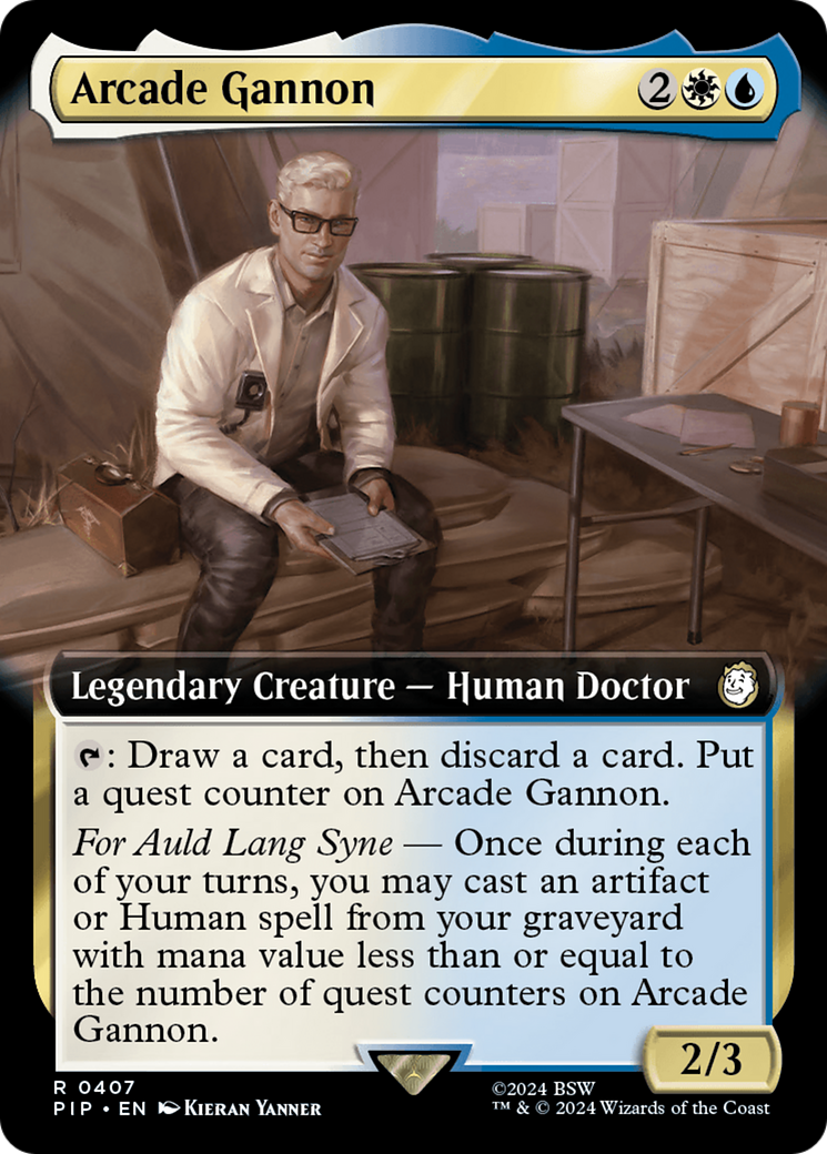 Arcade Gannon (Extended Art) [Fallout] | Card Merchant Takapuna