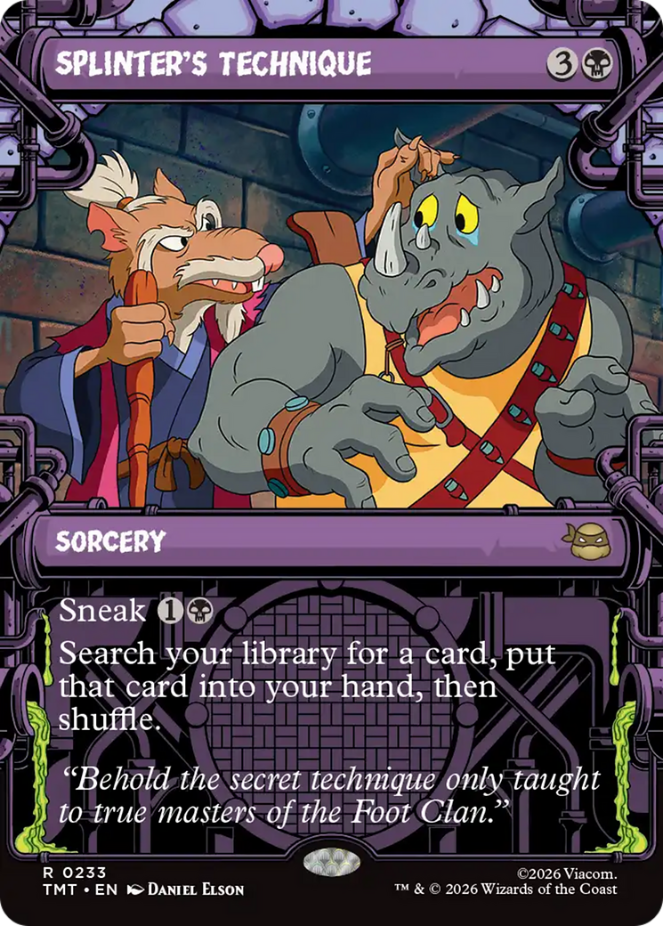 Splinter's Technique (Showcase) [Teenage Mutant Ninja Turtles] | Card Merchant Takapuna