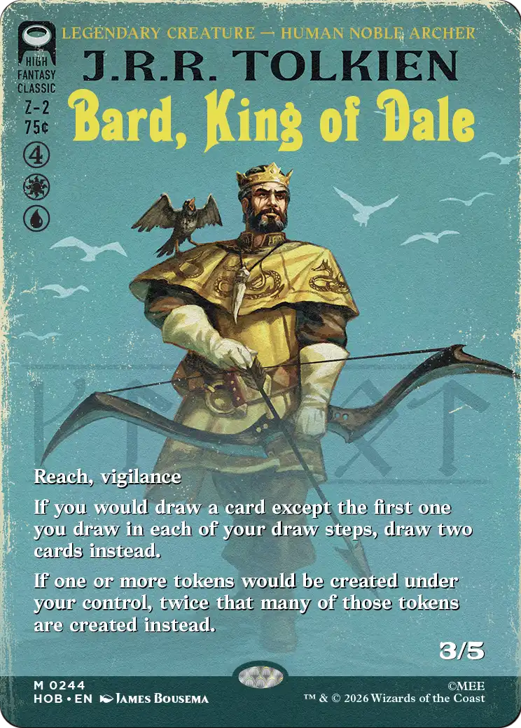 Bard, King of Dale (Borderless) [The Hobbit] | Card Merchant Takapuna